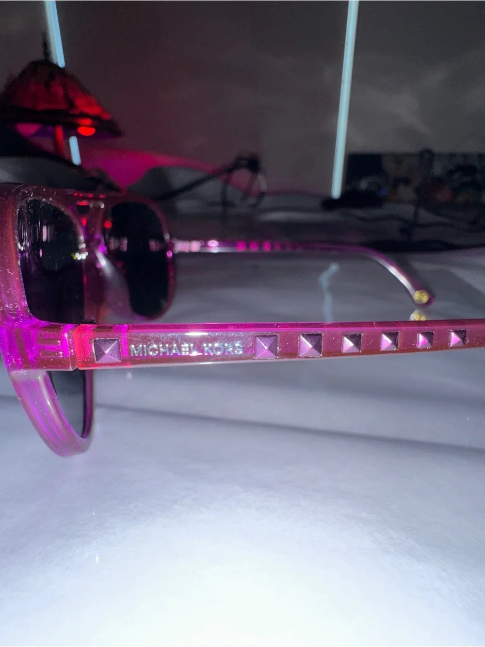 Michael Kors Caicos M2811S Pink Aviator Sunglasses